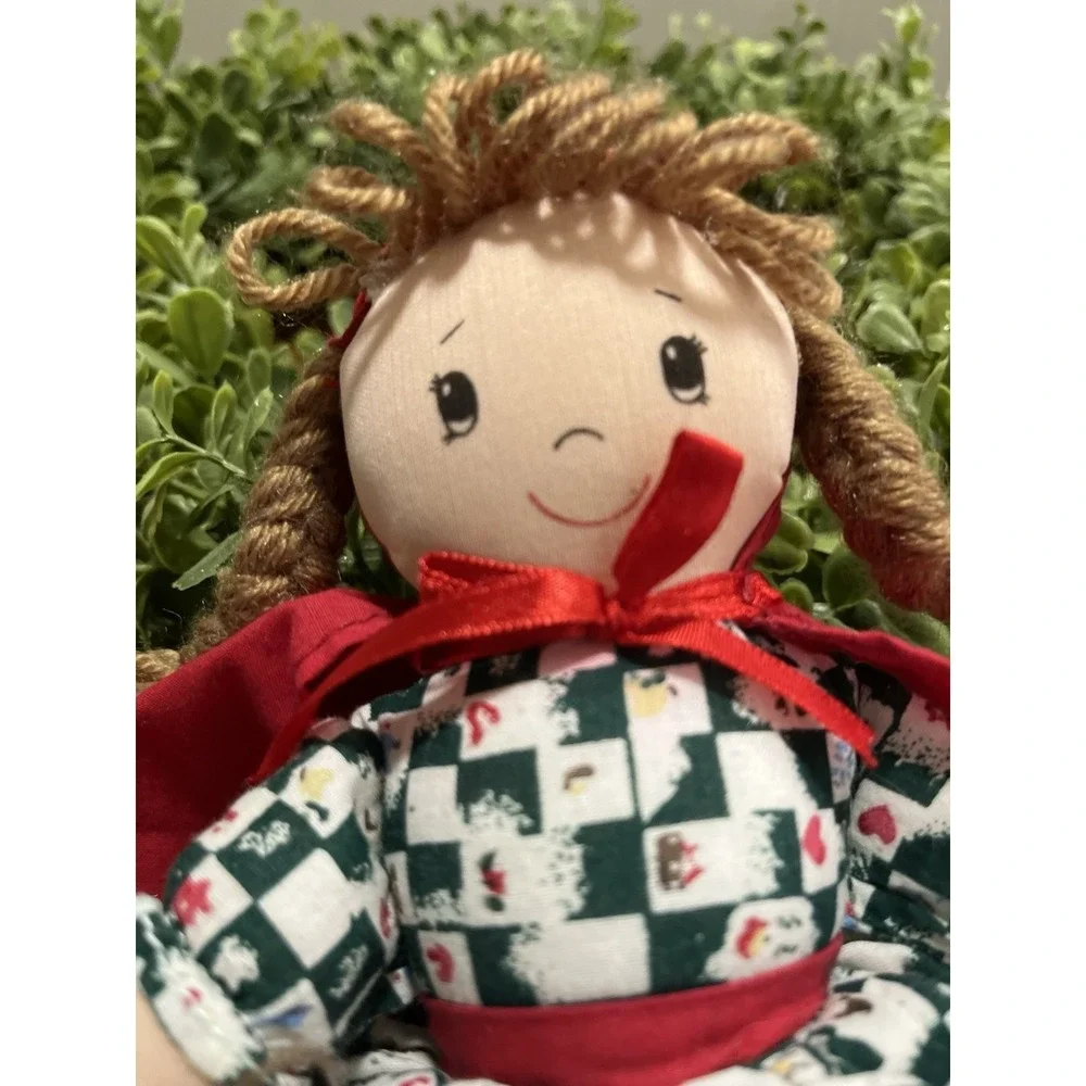 Vintage Topsy‎ Turvy Doll 3-in-1 Little Red Riding Hood Granny Wolf Folk Art Toy